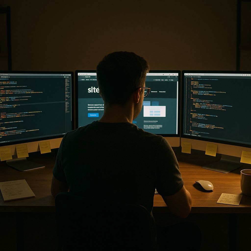 Detailed prompt result - professional web developer workspace